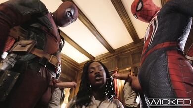 Spideypool Returns With Deadpool And Spiderman Fucking Ana Foxxx Hard