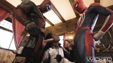 Spideypool Returns With Deadpool And Spiderman Fucking Ana Foxxx Hard