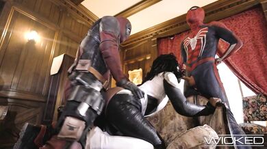 Spideypool Returns With Deadpool And Spiderman Fucking Ana Foxxx Hard