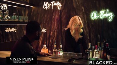 Sexy Blonde Bartender River Lynn Fucks With A BBC