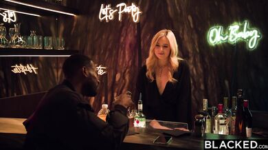 Sexy Blonde Bartender River Lynn Fucks With A BBC