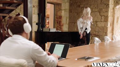 Flawless Blonde Avrora Meey Can't Resist Her Boss' Thick Hard Cock