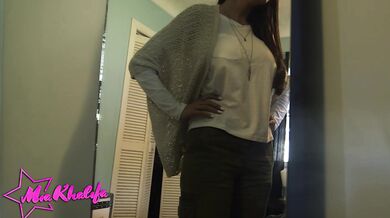 Big Tittied Mia Khalifa Is Surprised When She Realizes She Can Fit Rico's 12 Inch Cock In Her Pussy