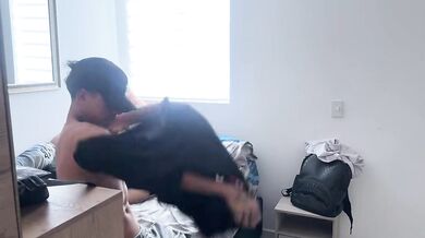 Slutty Whore Cheats On Her Sleeping Boyfriend