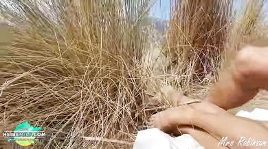 Woman Having Sex On The Beach For Everyone To See