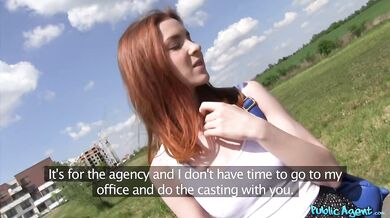 Cute Redhead Gets Fucked Hard Outdoor