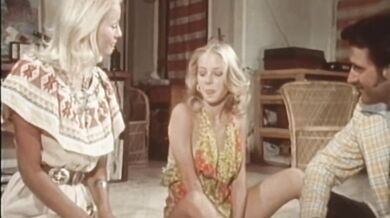 Two Blonde Women Share Hard Dick In Vintage Porn