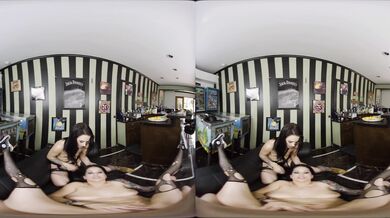 Dirty Bartenders In VR Threesome