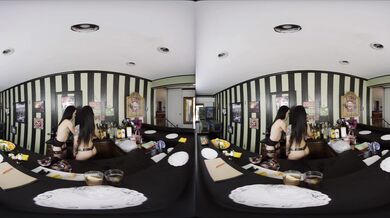 Dirty Bartenders In VR Threesome