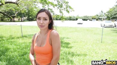Jay Bangher's Dick Gets Hard Inside His Pants So Sisi Rose Takes It Out And Takes A Ride On It