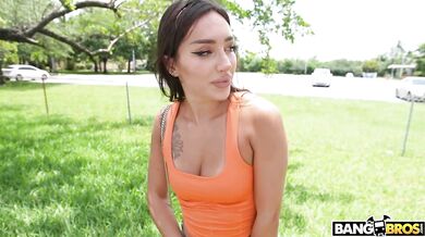 Jay Bangher's Dick Gets Hard Inside His Pants So Sisi Rose Takes It Out And Takes A Ride On It