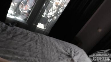 Hot Brunette Gives Blowjob, Gets Fucked And Takes Cum In Mouth