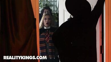 Sloan Harper’s Witch Costume Comes Off For Some Steamy Girl On Girl Action With Tabatha Jordan