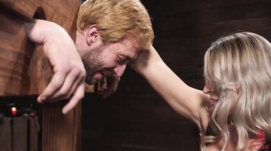 Mistress has fun with slave boy