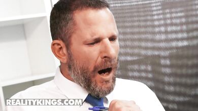 Seductive Holly Day Sucks And Fucks Her Coworker Right Under The Boss’ Nose
