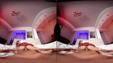Sexy Babe In Fishnet Linger In VR Porn