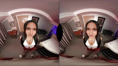 Sexy Babe In Fishnet Linger In VR Porn