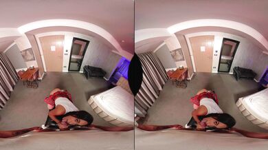 Sexy Babe In Fishnet Linger In VR Porn