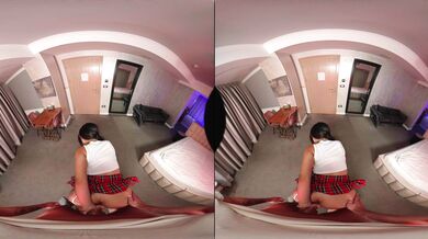 Sexy Babe In Fishnet Linger In VR Porn