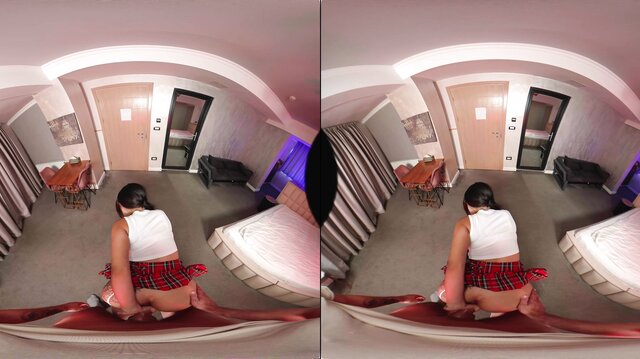 Sexy Babe In Fishnet Linger In VR Porn