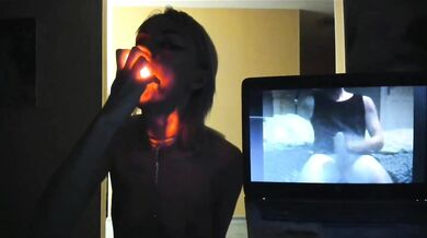 Glowing dildo