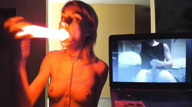 Glowing dildo