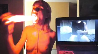 Glowing dildo