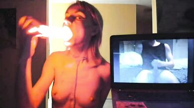 Glowing dildo
