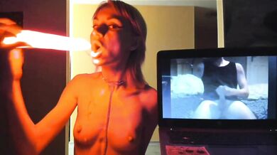 Glowing dildo