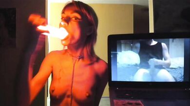Glowing dildo