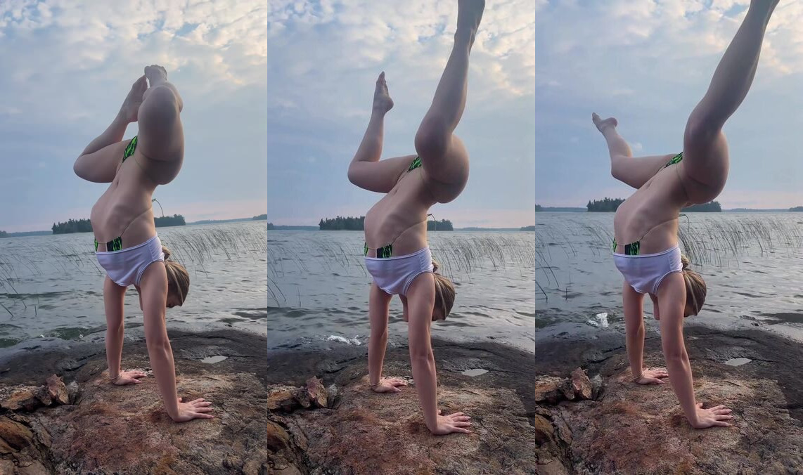 Sexy acrobatic yoga