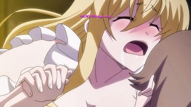 Blonde maid serves creamy morning ride in vintage uniform