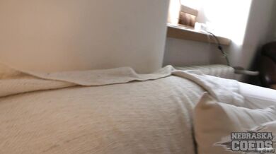 Brunette Spinner Masturbates With Vibrator And Toys On Casting Couch