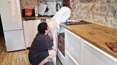 Hot Passionate Fuck In The Kitchen