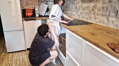 Hot Passionate Fuck In The Kitchen