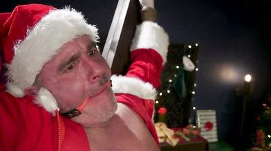 Santa gets caught and punished in BDSM porn