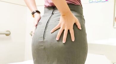 Let me show you what’s under my skirt in my school's toilets