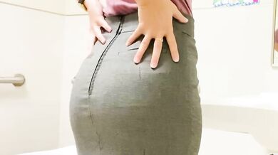 Let me show you what’s under my skirt in my school's toilets