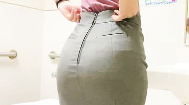 Let me show you what’s under my skirt in my school's toilets