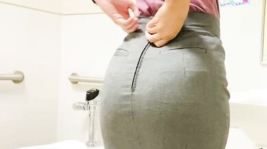 Let me show you what’s under my skirt in my school's toilets