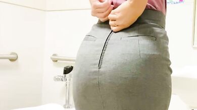 Let me show you what’s under my skirt in my school's toilets