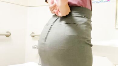 Let me show you what’s under my skirt in my school's toilets