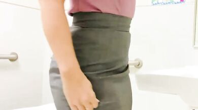 Let me show you what’s under my skirt in my school's toilets