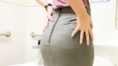Let me show you what’s under my skirt in my school's toilets