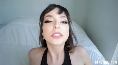 Lexi Luna staring into your soul while getting facial