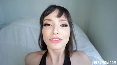 Lexi Luna staring into your soul while getting facial