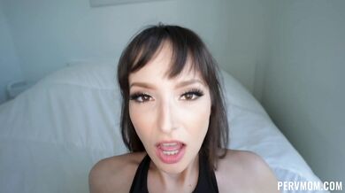 Lexi Luna staring into your soul while getting facial