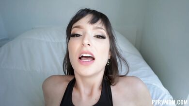 Lexi Luna staring into your soul while getting facial