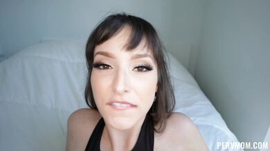 Lexi Luna staring into your soul while getting facial