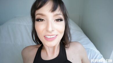 Lexi Luna staring into your soul while getting facial